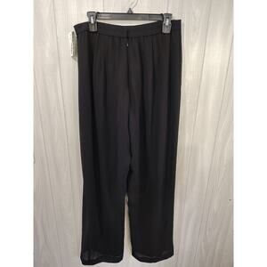 Women's Virgo NWT Size 14 Wide Leg Flowy Black Pants Office Business Casual